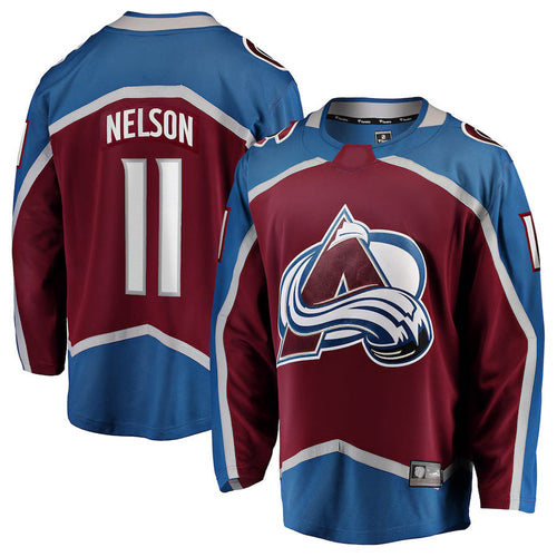 Custom #11 Burgundy COL Hockey Shirt Top