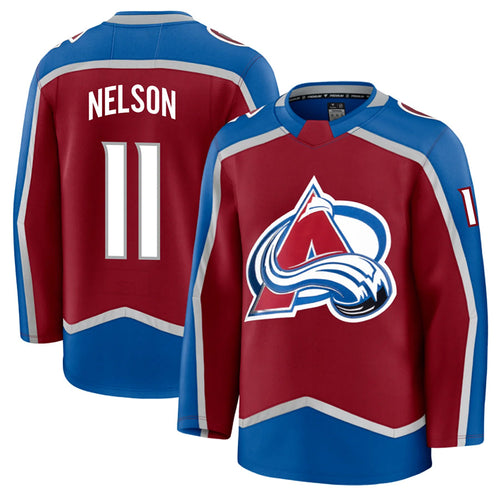 Custom #11 Burgundy COL Hockey Shirt Top