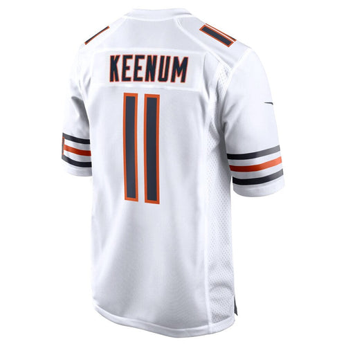 Custom #11 White CHI Football Shirt Top