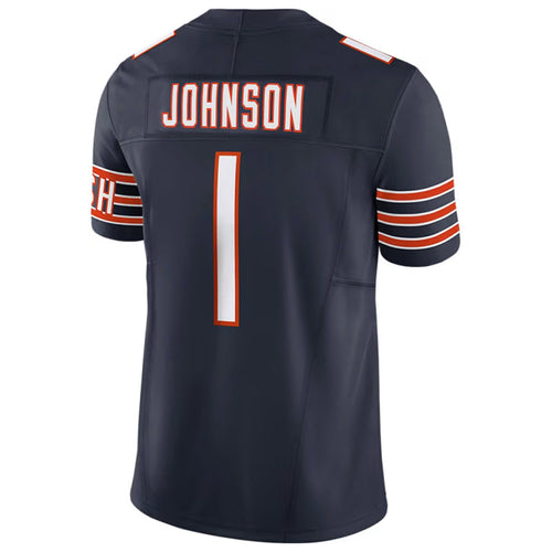 Custom #1 Navy CHI Football Shirt Top
