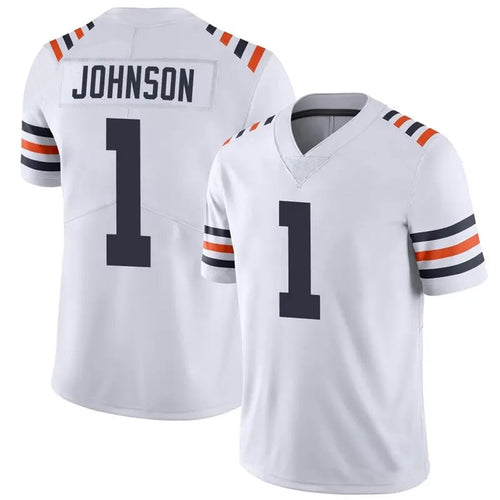 Custom #1 White CHI Football Shirt Top