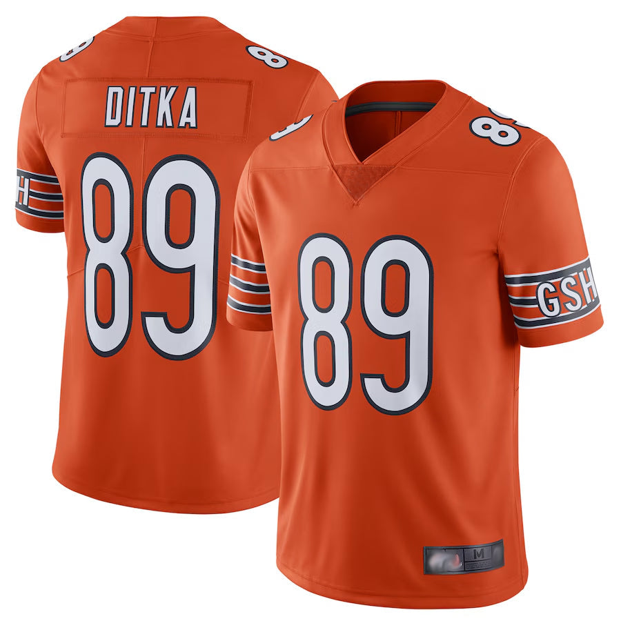 Custom #89 Orange CHI Football Shirt Top