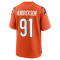 Custom #91 Orange CIN Football Shirt Top