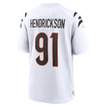 Custom #91 White CIN Football Shirt Top