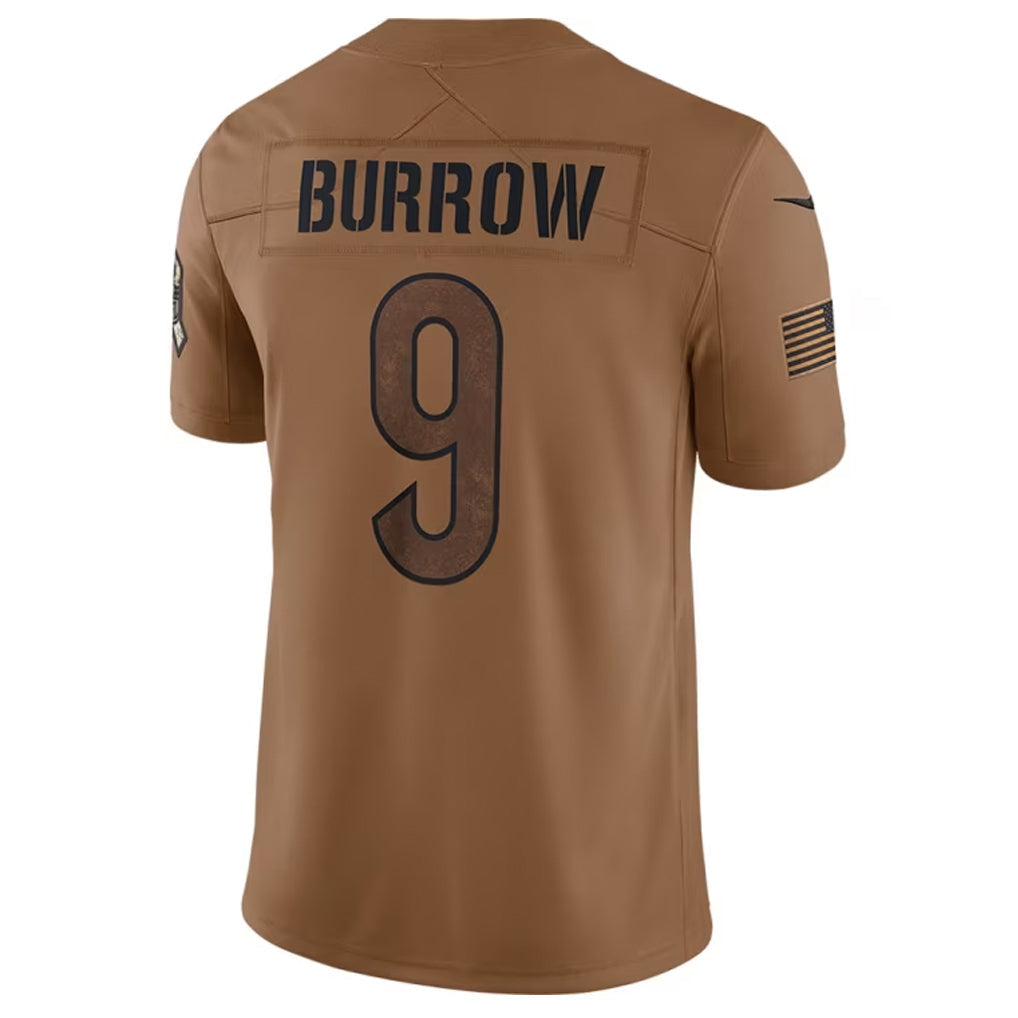 Custom #9 Brown CIN Football Shirt Top