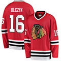 Custom #16 Red CHI Hockey Shirt Top