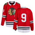 Custom #9 Red CHI Hockey Shirt Top