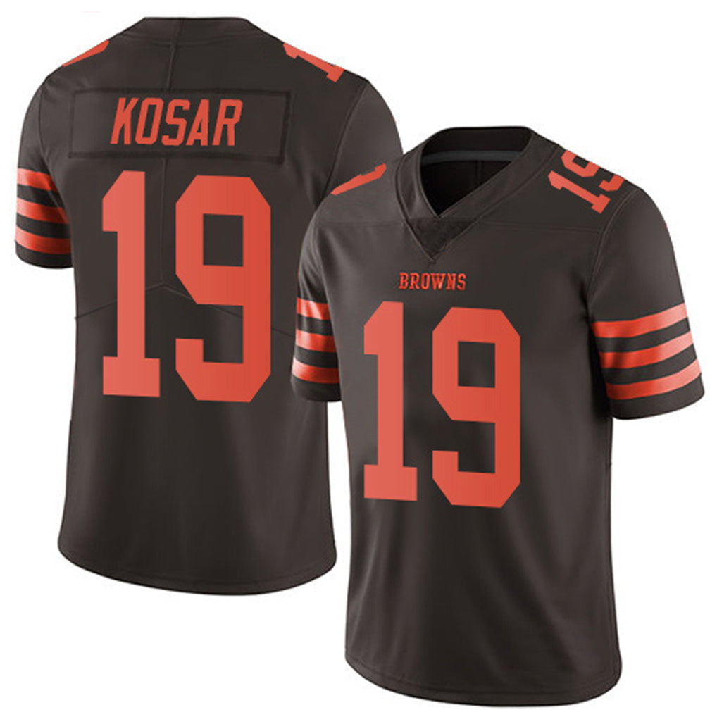 Custom #19 Brown CLE Football Shirt Top