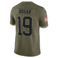 Custom #19 Olive CLE Football Shirt Top