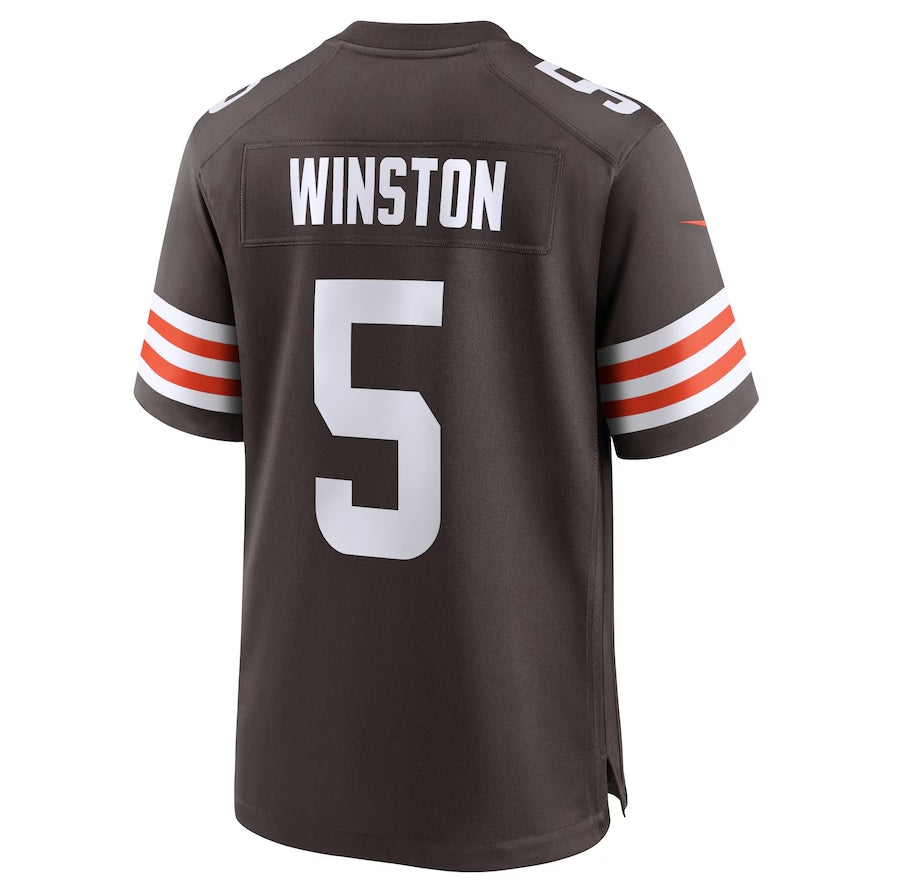 Custom #5 Brown CLE Football Shirt Top