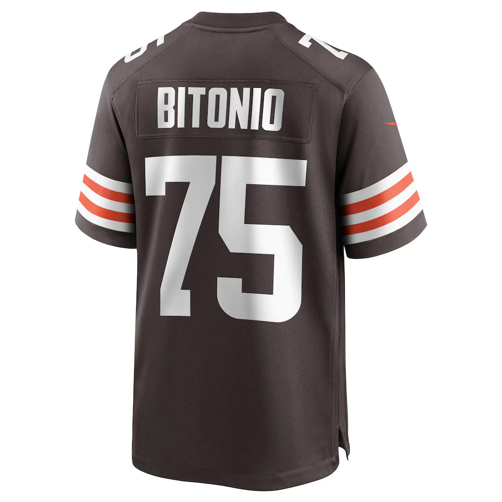 Custom #75 Brown CLE Football Shirt Top