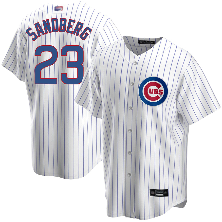 Custom #23 White CHC Baseball Shirt Top