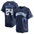 Custom #24 Navy City Connect CHC Baseball Shirt Top