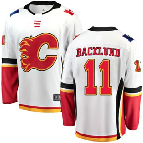 Custom #11 White CGY Hockey Shirt Top