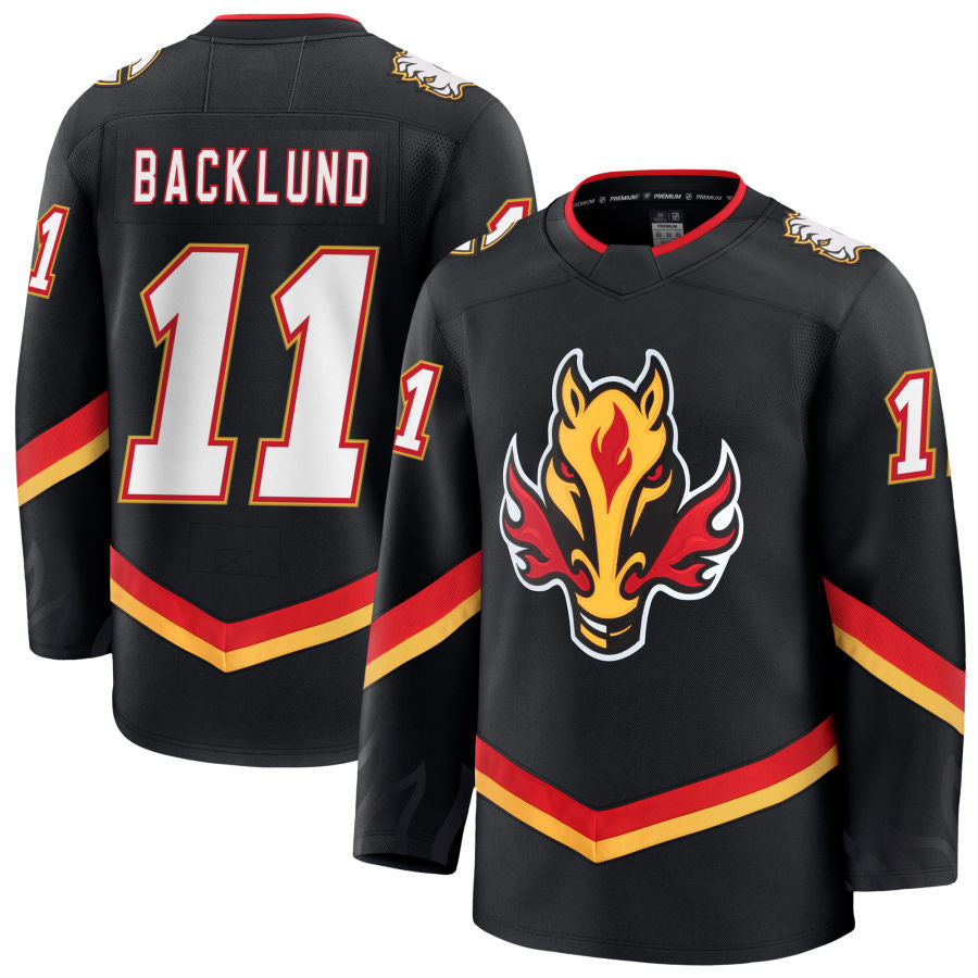 Custom #11 Black CGY Hockey Shirt Top