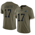 Custom #17 Olive CAR Football Shirt Top