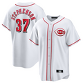 Custom #37 White CIN Baseball Shirt Top