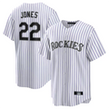 Custom #22 White COL Baseball Shirt Top