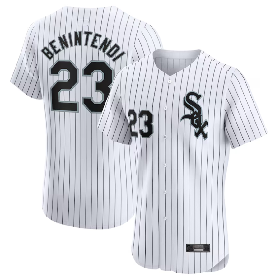 Custom #23 White CWS Baseball Shirt Top