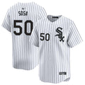 Custom #50 White CWS Baseball Shirt Top