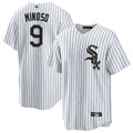 Custom #9 White CWS Baseball Shirt Top