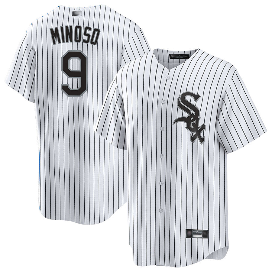 Custom #9 White CWS Baseball Shirt Top