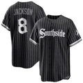 Custom #8 Black City Connect CWS Baseball Shirt Top