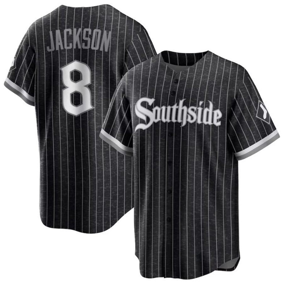 Custom #8 Black City Connect CWS Baseball Shirt Top