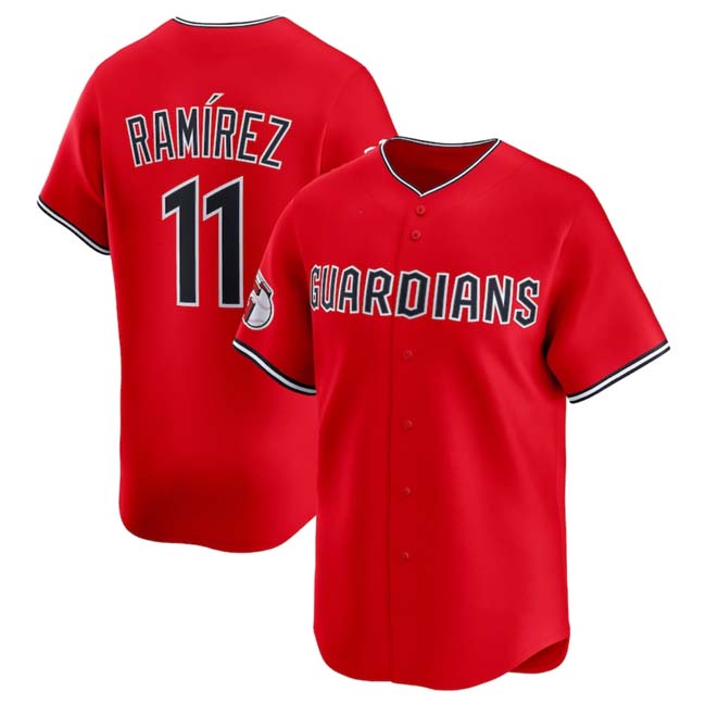 Custom #11 Red CLE Baseball Shirt Top