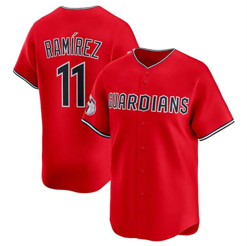Custom #11 Red CLE Baseball Shirt Top