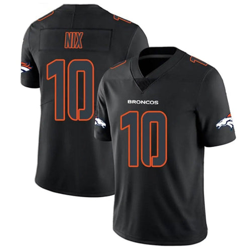 Custom #10 Black DEN Football Shirt Top