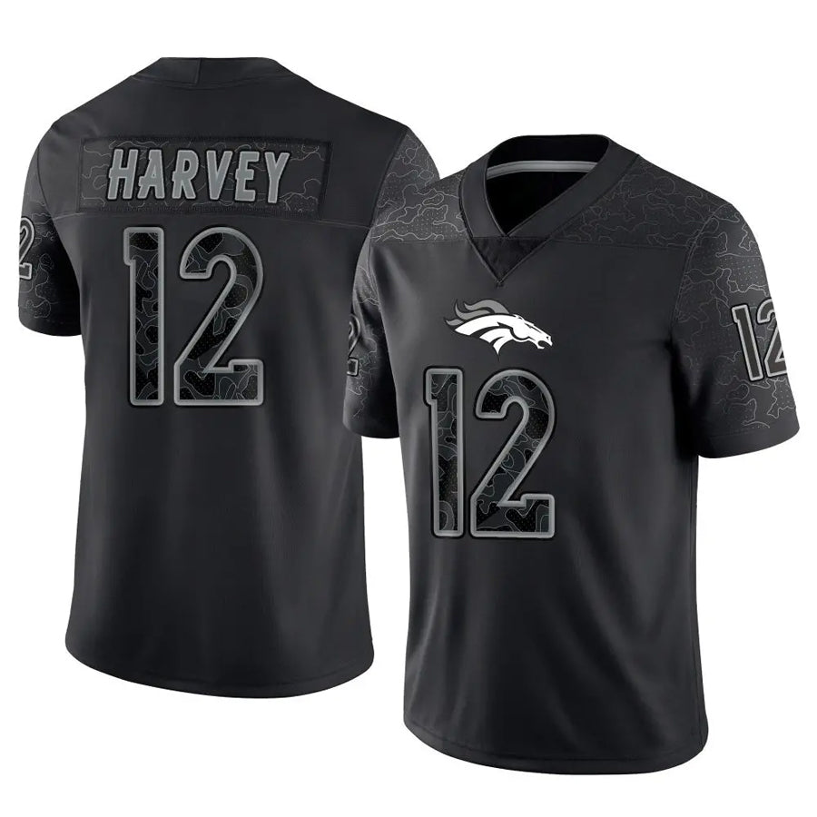 Custom #12 Black DEN Football Shirt Top