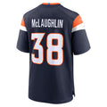 Custom #38 Navy DEN Football Shirt Top