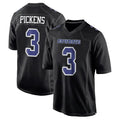 Custom #3 Carbon Black DAL Football Shirt Top