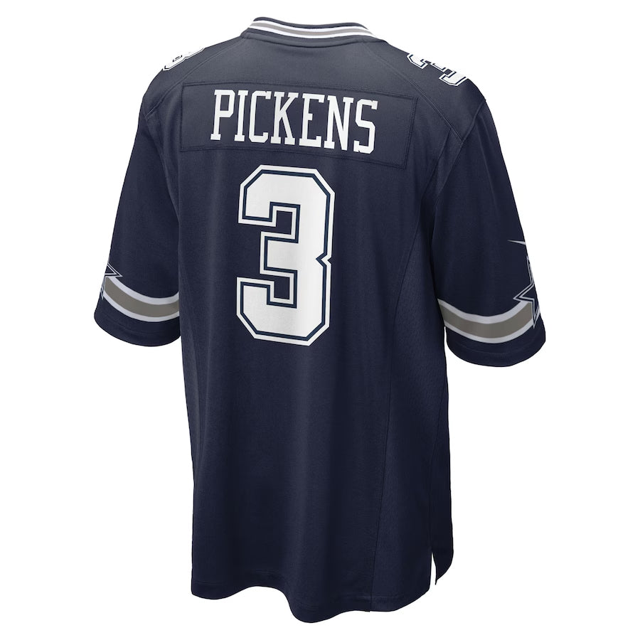 Custom #3 Navy DAL Football Shirt Top