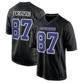 Custom #87 Carbon Black DAL Football Shirt Top