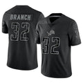 Custom #32 Black DET Football Shirt Top