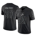 Custom #39 Black DET Football Shirt Top