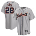 Custom #28 Gray DET Baseball Shirt Top