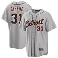 Custom #31 Gray DET Baseball Shirt Top
