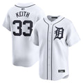 Custom #33 White DET Baseball Shirt Top
