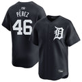 Custom #46 Navy DET Baseball Shirt Top
