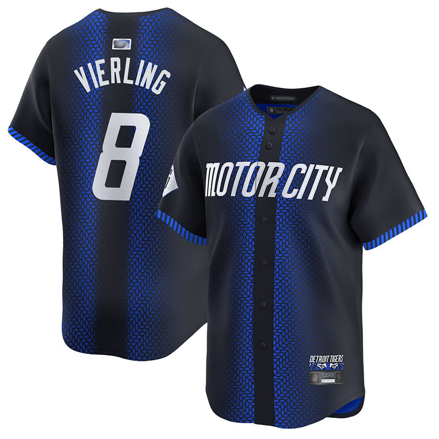Custom #8 City Connect DET Baseball Shirt Top
