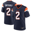Custom #2 Navy DEN Football Shirt Top