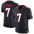 Custom #7 Navy HOU Football Shirt Top