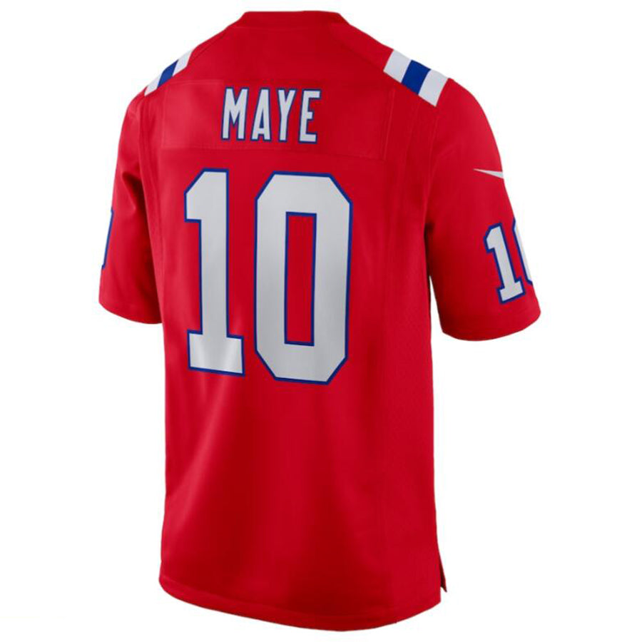 Custom #10 Red NE Football Shirt Top