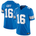 Custom #16 Blue DET Football Shirt Top
