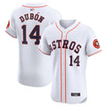 Custom #14 White HOU Baseball Shirt Top