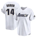 Custom #14 White World Series Champions HOU Baseball Shirt Top
