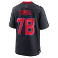 Custom #78 Navy HOU Football Shirt Top